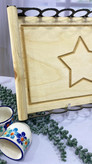 سینی پذیرایی چوبی ستاره